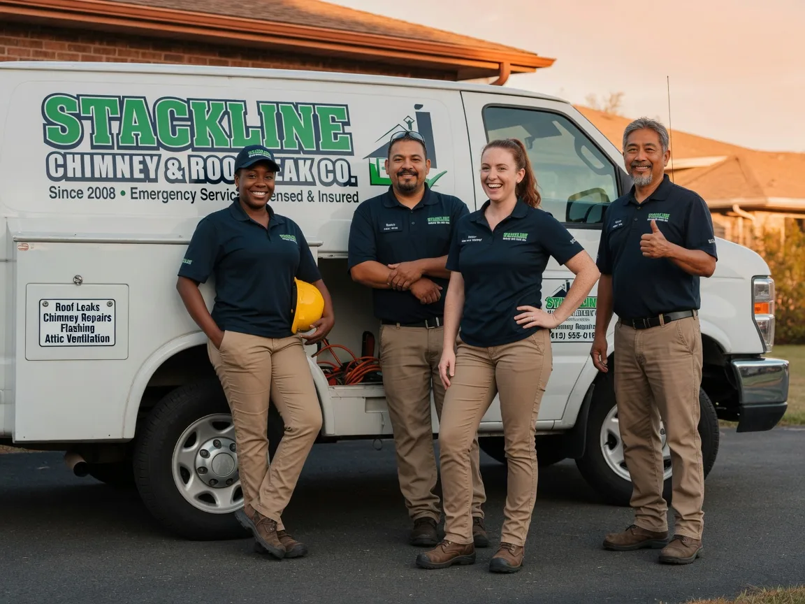 Chimney flashing repair company in Clint, TX